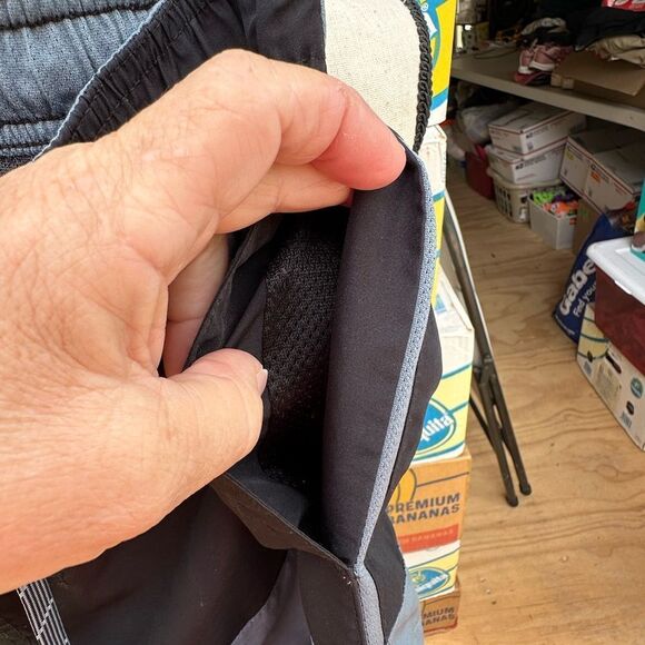 Nike Two-Tone Black and Gray Drawstring Shorts - Picture 4 of 6